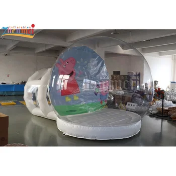 Zhenmei 10ft transparent inflatable bounce bubble house fun dome bubble house with balloon poster