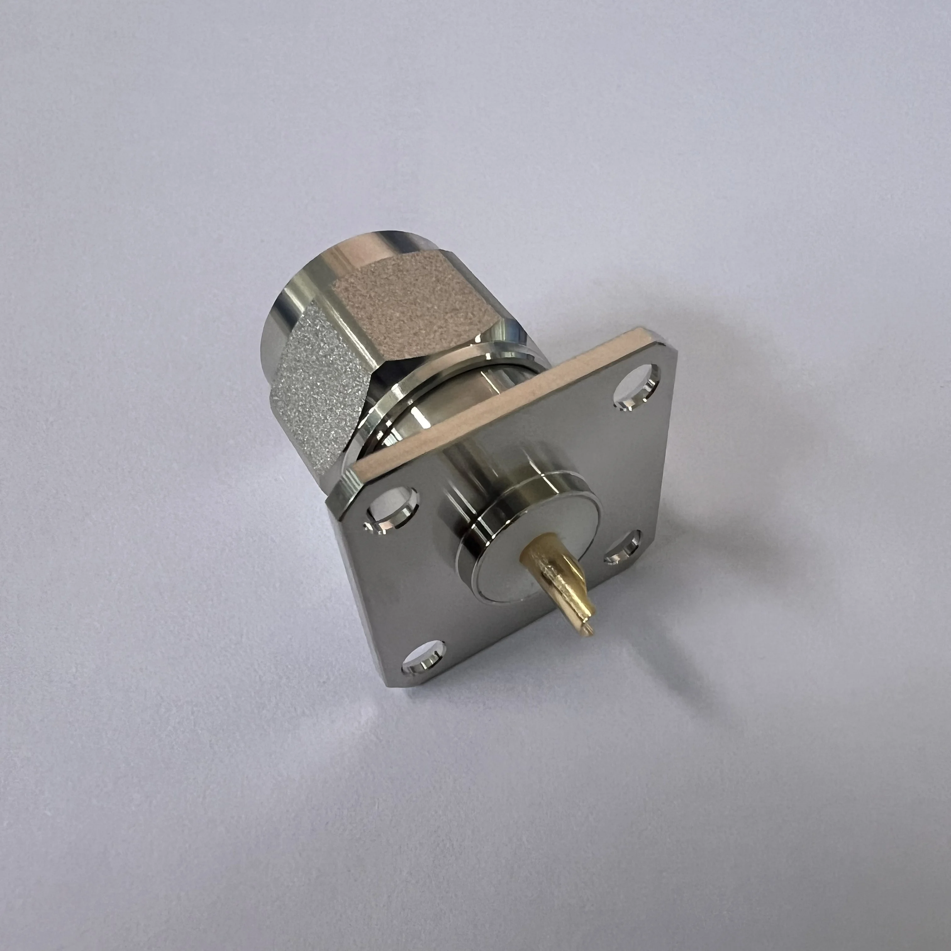 product hexagon n jfd connector rf male n connector 4 holes flange n connector-1