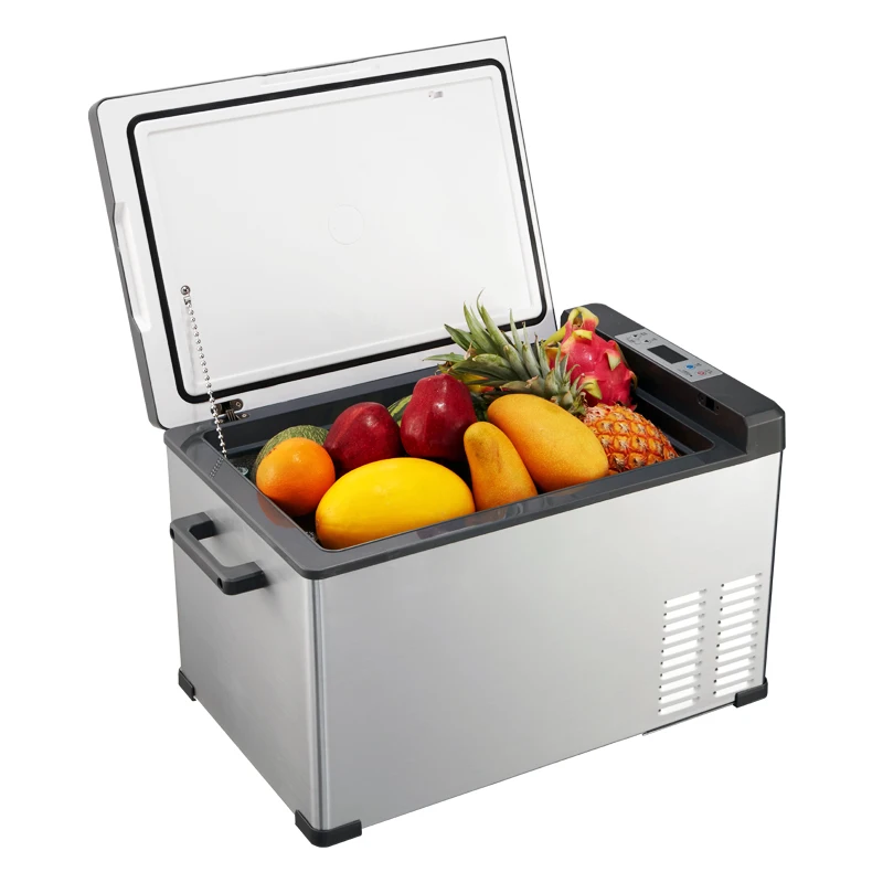 50L Compressor Mini Cooler Box Car Fridge Freezer Dual Zone Small Refrigerator for Store Food at Home Office  Travel