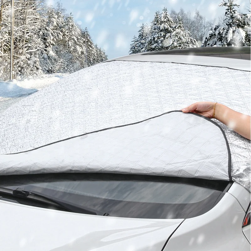 Couverture magnétique de pare-brise avant de voiture, pare-neige, pare-glace,  pare-soleil automatique, anti-duplex, anti-buée, protection solaire  universelle - AliExpress