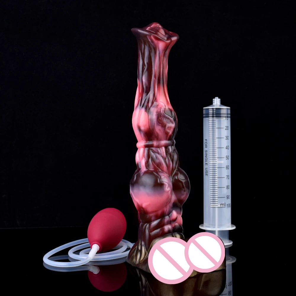 Unique Design Master Series Realistic Squirting Penis Sleeve