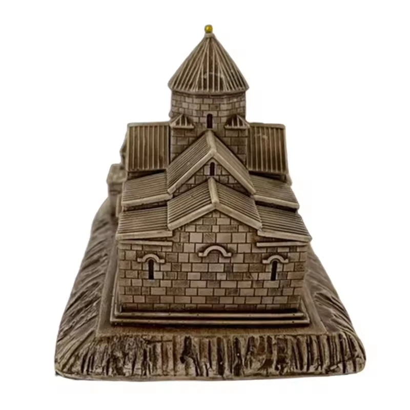 product custom miniature church model miniature gothic architecture buildings model souvenir resin saint gayane church home decor-5