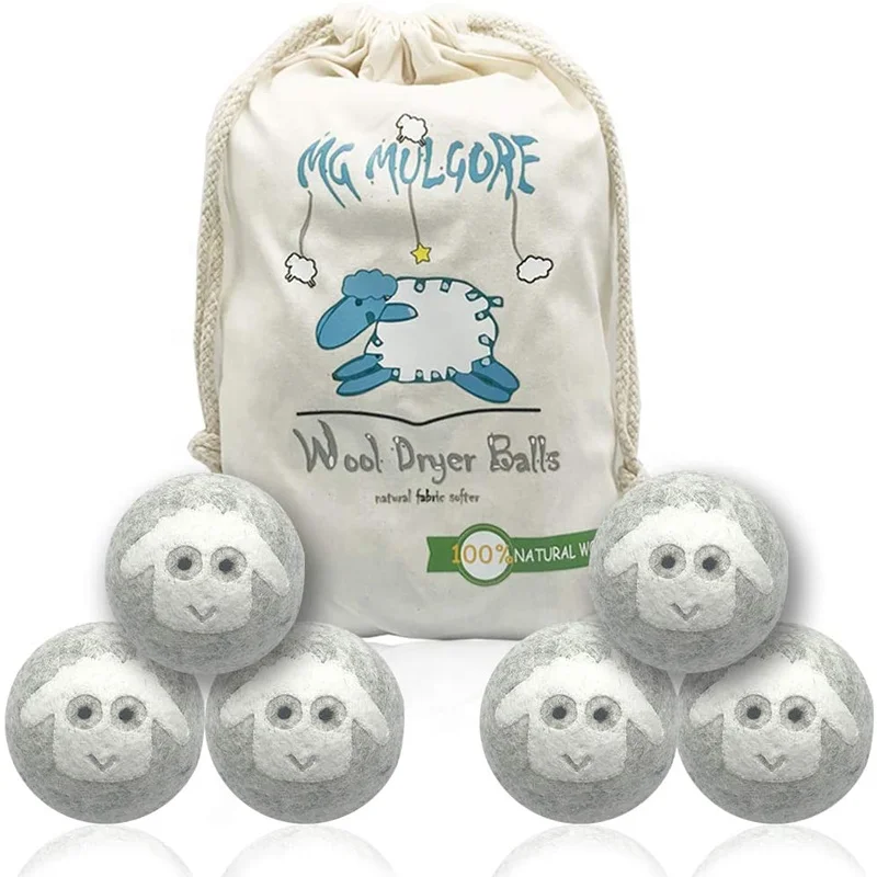 Бестселлер 100% новая зеландская шерстяная органическая ткань умягчитель для стирки шарики сушки натуральной шерсти оптом