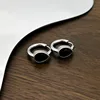 E071-Silver 4 Hoop Earring (1 Piece)