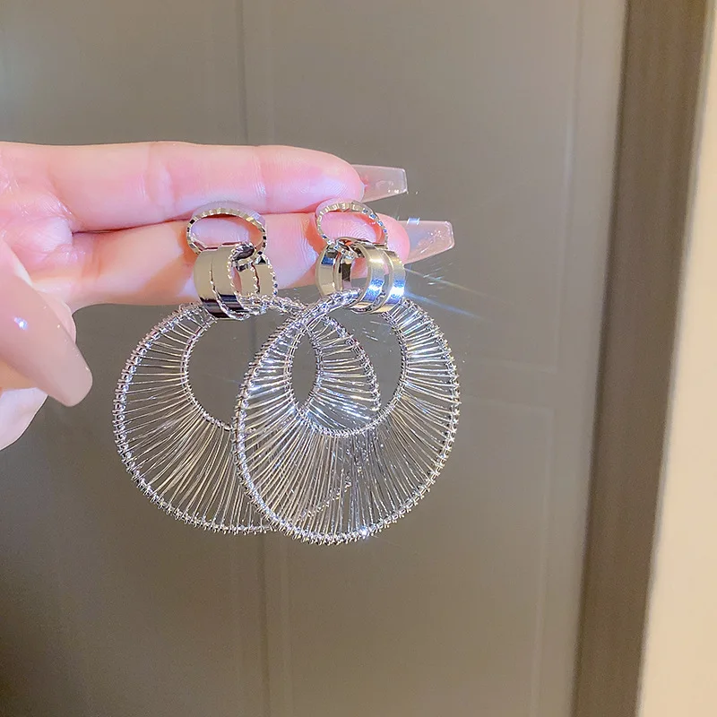 Shop Trendy Hollow Hoop Earrings by Yiyun - 925 Silver
