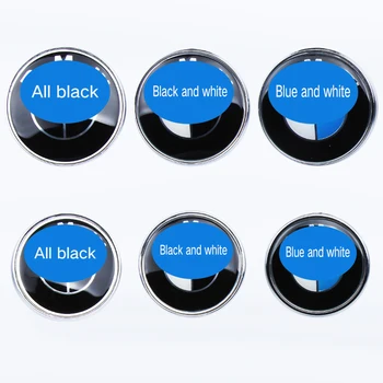 Blue White Black White 82mm 74mm Car Front Grille Emblem Badge Trunk Logo accessories car Stickers For BMW