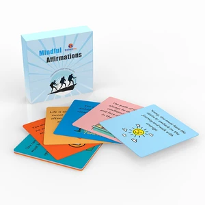Affirmation Card Deck High Quality  Printing Custom Card Games Cardboard Box Flash Cards