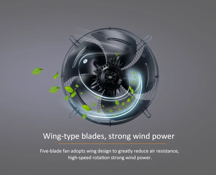 External Rotor Sickle Impeller, WST4E-350.FG.V, 350mm, Axial - detail 14