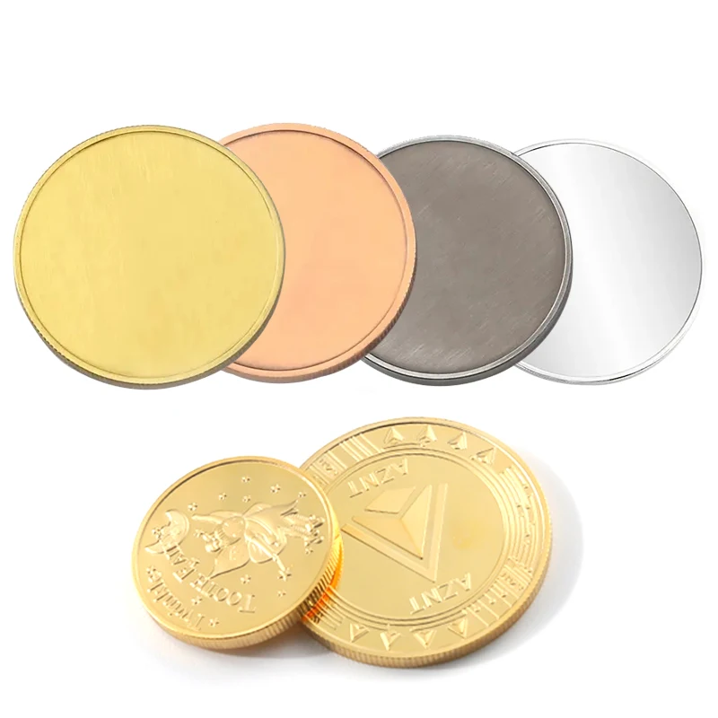 Wholesale Engravable Coins Custom Metal Coin Blanks