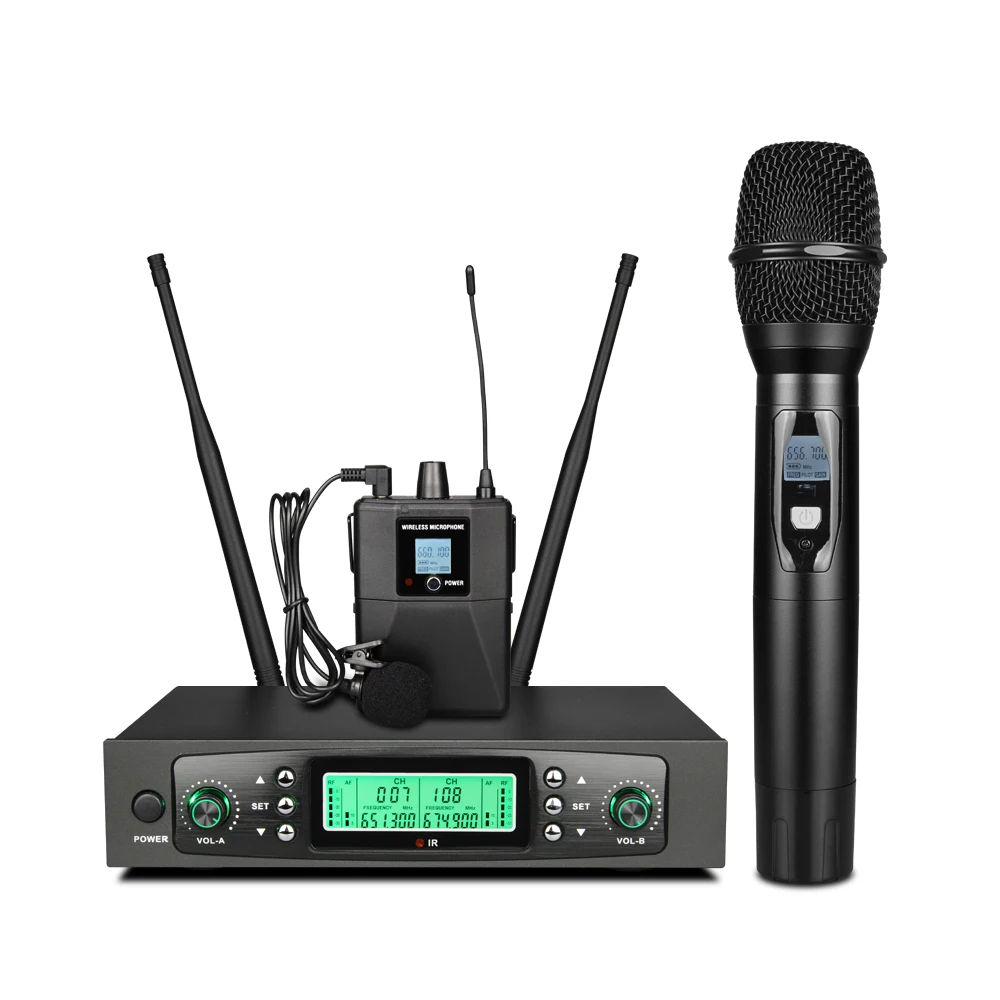 Hot Design Good Quality youtube Cordless Microphone System Professional