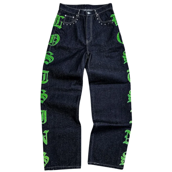 For High Waist Loose Fit Boot Cut Red Tornado Raw Japanese Selvedge Denim Jeans Breathable Cotton Washed Men gallery 8