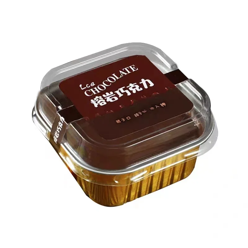 Lava Chocolate Cake Box Eco-Friendly Aluminum Foil Cups