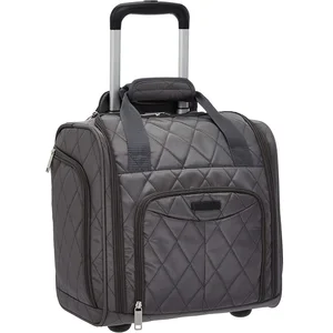 Factory Customized Underseat Carry on Rolling Travel Luggage Bag With Wheels 16 Inches Grey Color