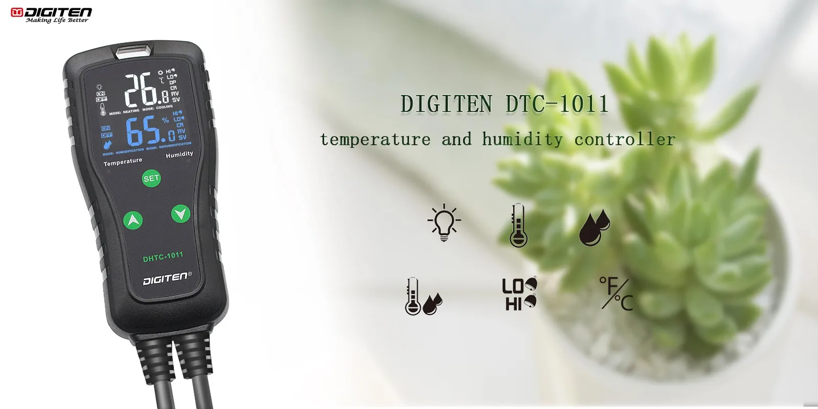 Digiten DHTC1011 - Precision Temperature & Humidity Control