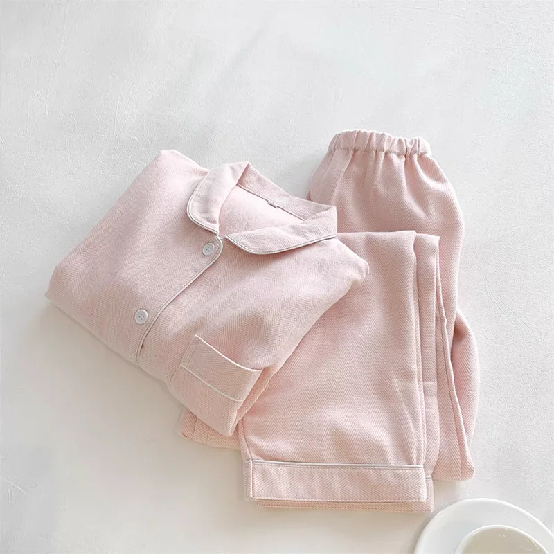 Luxury Unisex Pyjamas Men Women's Sleepwear Sets Korean Style Cotton Pajamas Women Lounge Wear Set Pajamas for Couples