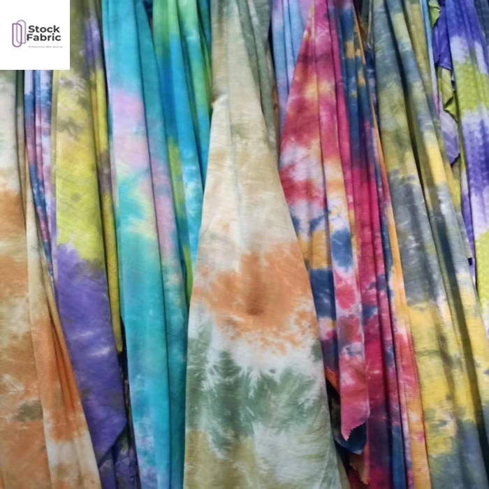 Горячая продажа 100% хлопок с slub галстук краситель сток ткани в