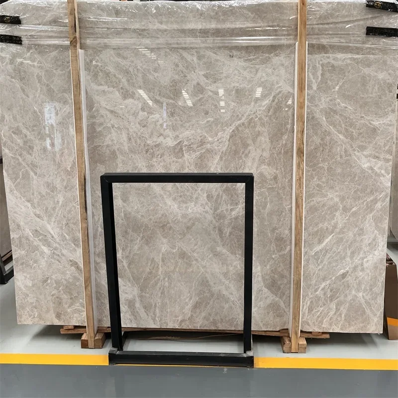 고품질 광택 마감 현대식 그레이 대리석 슬래브 - 실내 벽면 및 바닥 타일 인테리어용