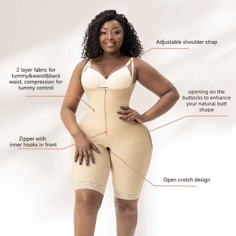 Fajas Colombianas Post Surgery Full Body Shaper Slim Bodysuits