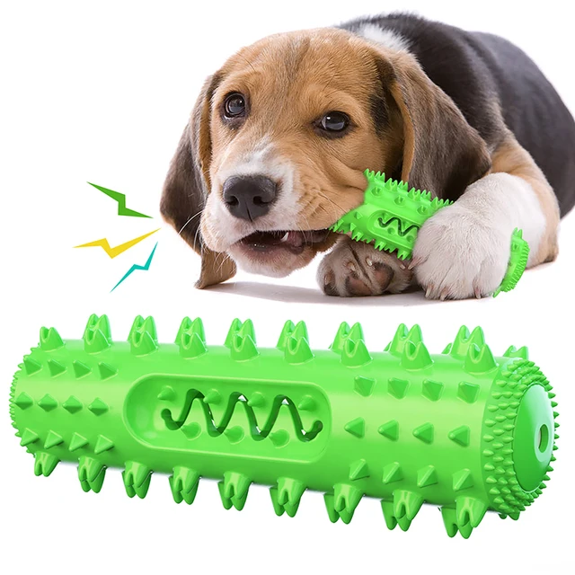 Sturdy Seams Aggressive Chewers Toothbrush Dog Chew Squeaky Bunny Chew Teeth Grinding Supplies Squeak Sound Pet Toys