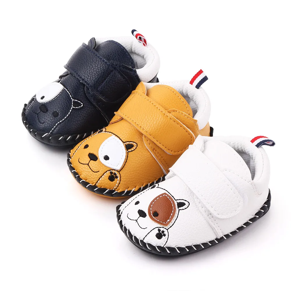 Lovely Animal Design Baby Shoes Boy Girl Rubber Sole Kids Casual Walking Shoes