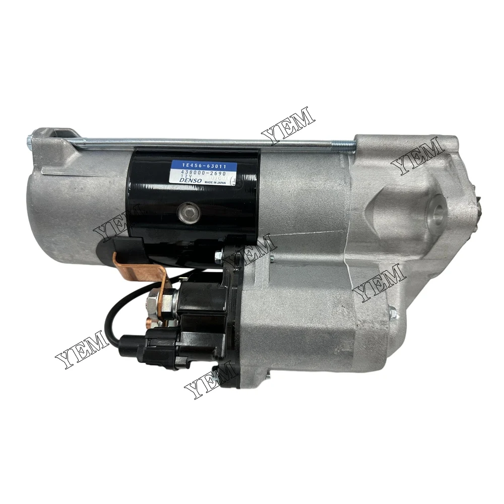 12V Starter Motor 1E456-63010 for Kubota V3800 Engine Part
