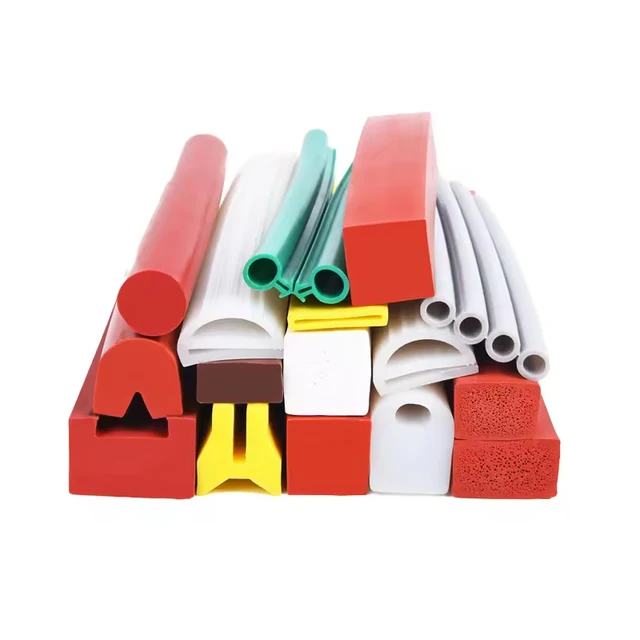 Custom OEM ODM colors silicone rubber strip edge protection extrusion profile seal strip