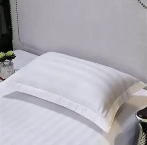 Custom White Pillow Cases Standard Size Cotton Pillowcase Covers Breathable Ultra Soft Pillow Covers