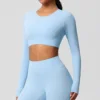long sleeve-sky blue