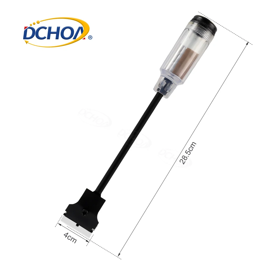 DCHOA Glass Cleaning Tool Sticker Removal Scraper Replaceable Blade Long Handle Razor Scraper