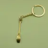 Fork Keychain-Gold