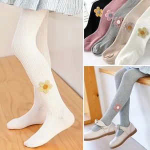 Kids Tights Cute Flower Dance Socks Spring Autumn Baby Children's Bottom Pants