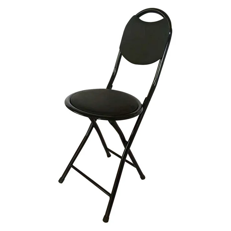 Outdoor Using Red Metal Folding Small Chairs