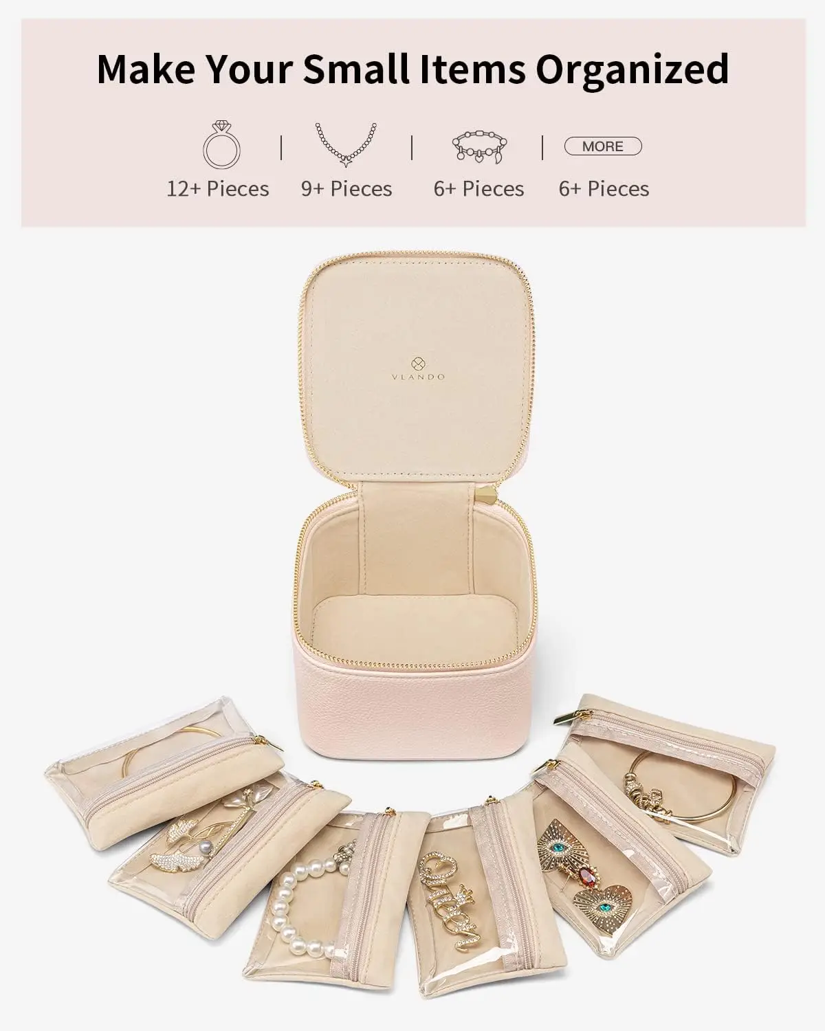 Jewelry Rackpackaging Travel Leather Jewelry Packaging Box Organizer for Necklace Earrings ...