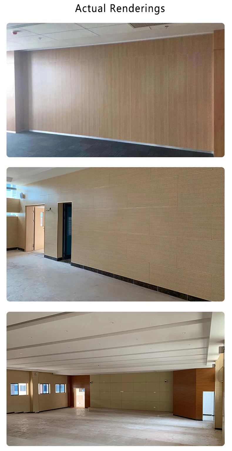 EcoFriendly Perforated Acoustic Panel Interior Decoration Wood