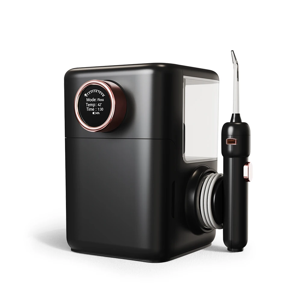 Высокое качество Большой ЖК-дисплей экран для всей семьи countertop ирригатор с защитой от ультрафиолета, перезаряжаемые электрический ирригатор для полости рта
