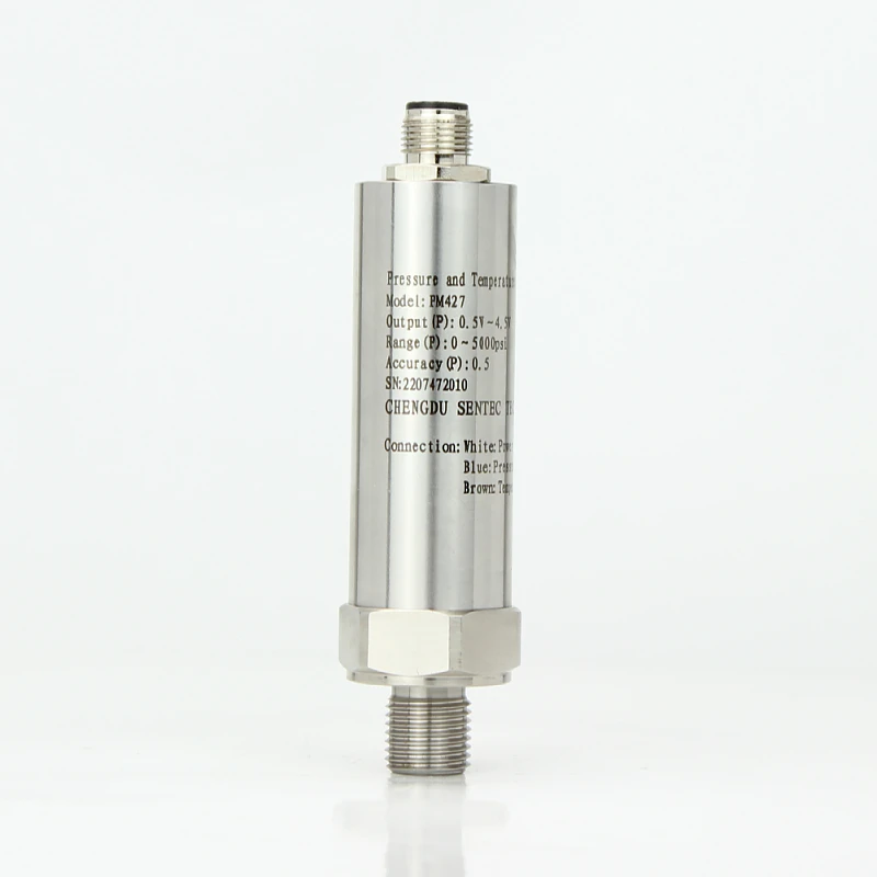 SENTEC High Performance SS304/SS316L Combined Integrated Temperature and Pressure Sensors Ceramic Pressure Transmitter Sensor