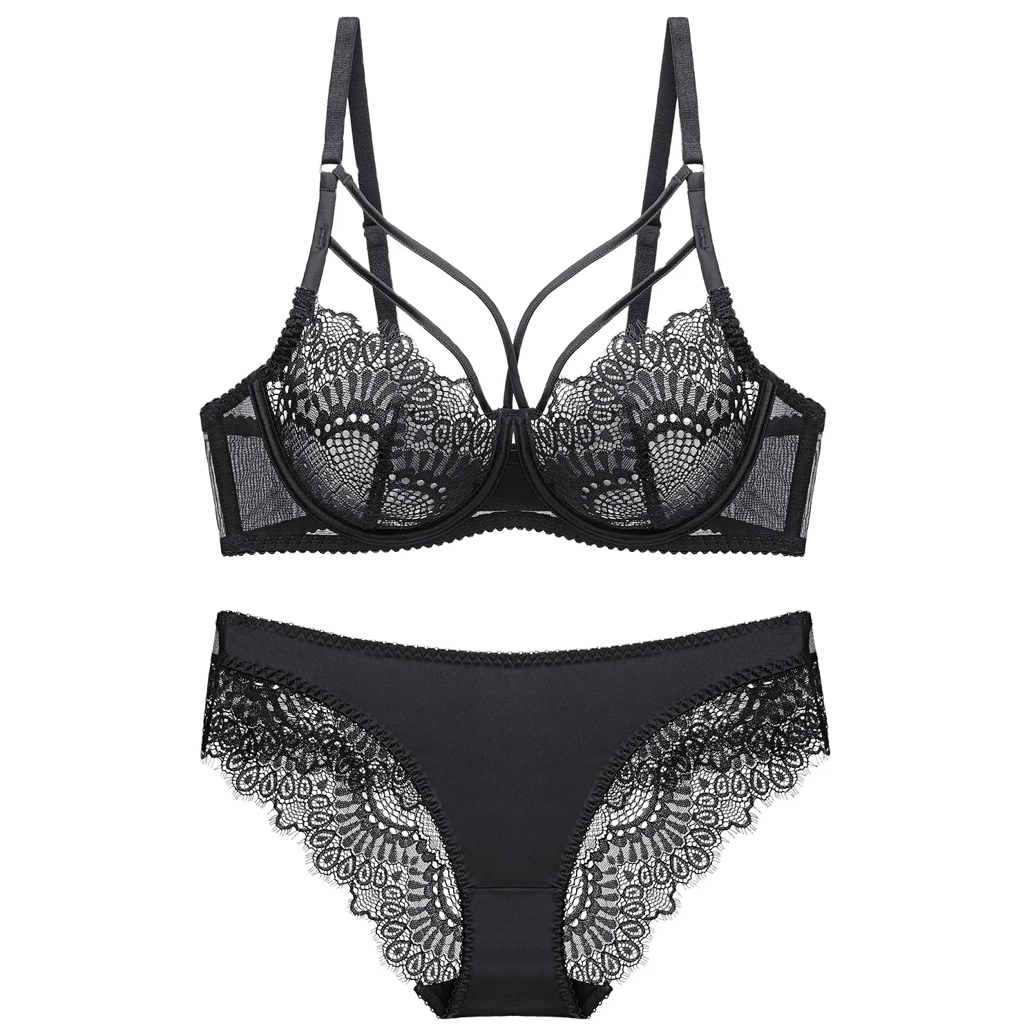 2020 lace transparent women sexy lingerie underwear