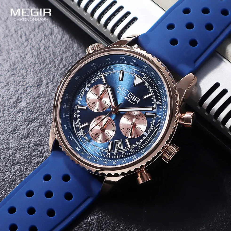MEG MEGIR 2236 Quartz Movement Stainless Steel Band 30M Waterproof