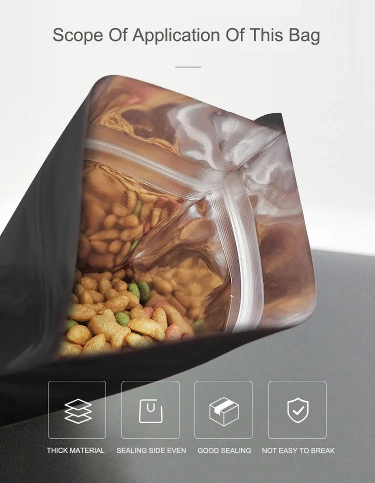 Matte Food Packaging Stand up Pouches Moisture-Resistant and Plastic-Free Food Grade for Secure Storage supplier