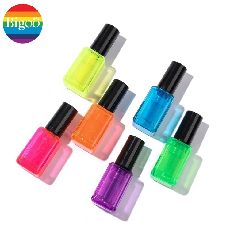 Бутылка под лак для ногтей стиль мини пластиковый маркер ручка набор из 6 видов цветов оптовая продажа для офиса и школы промотирования