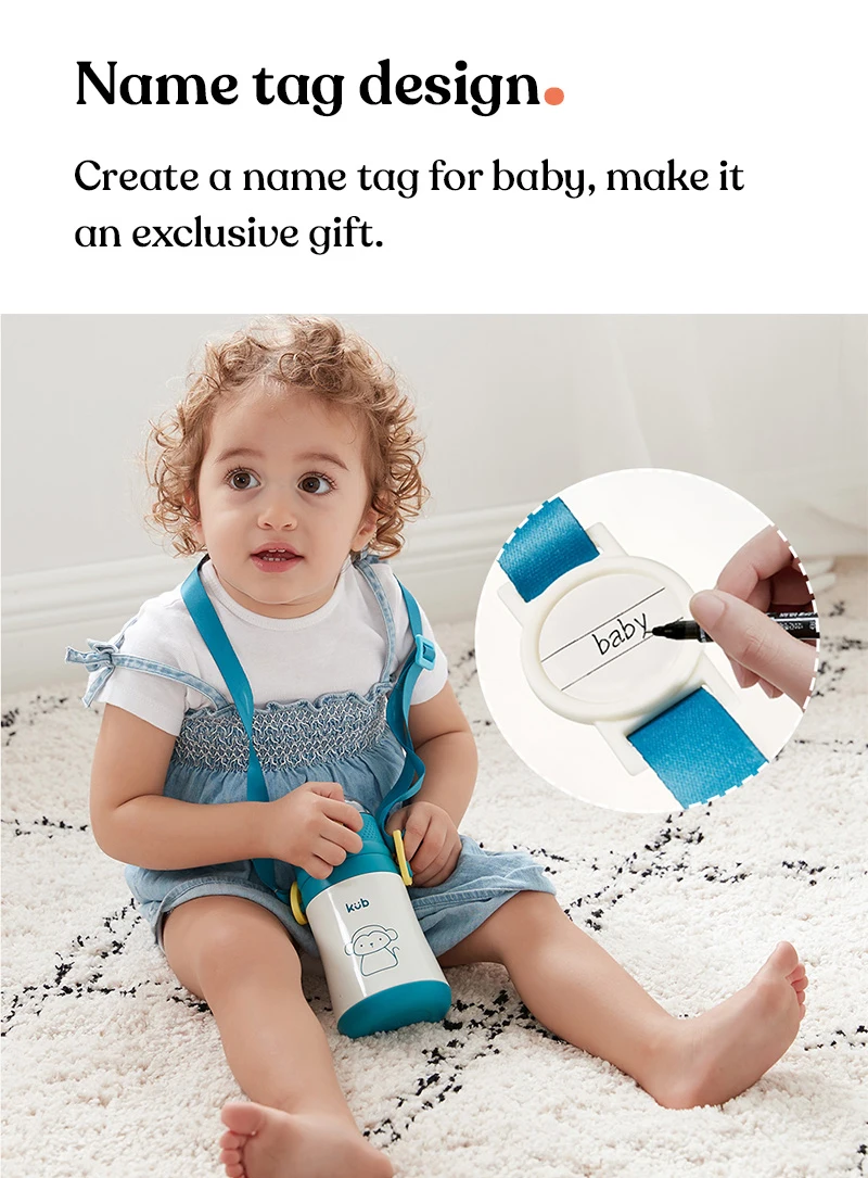 Kub 280ml 316 Stainless Steel Spillproof Water Bottle Baby Insulation