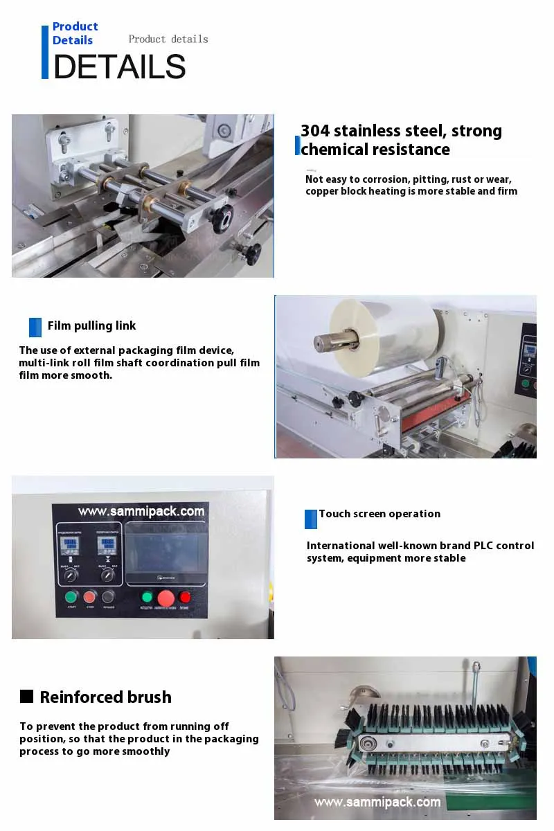 Αυτόματη οριζόντια συσκευασία ροής συσκευασίας συσκευασίας παγωτό Lolly Popsicle συσκευασία μηχανή 4