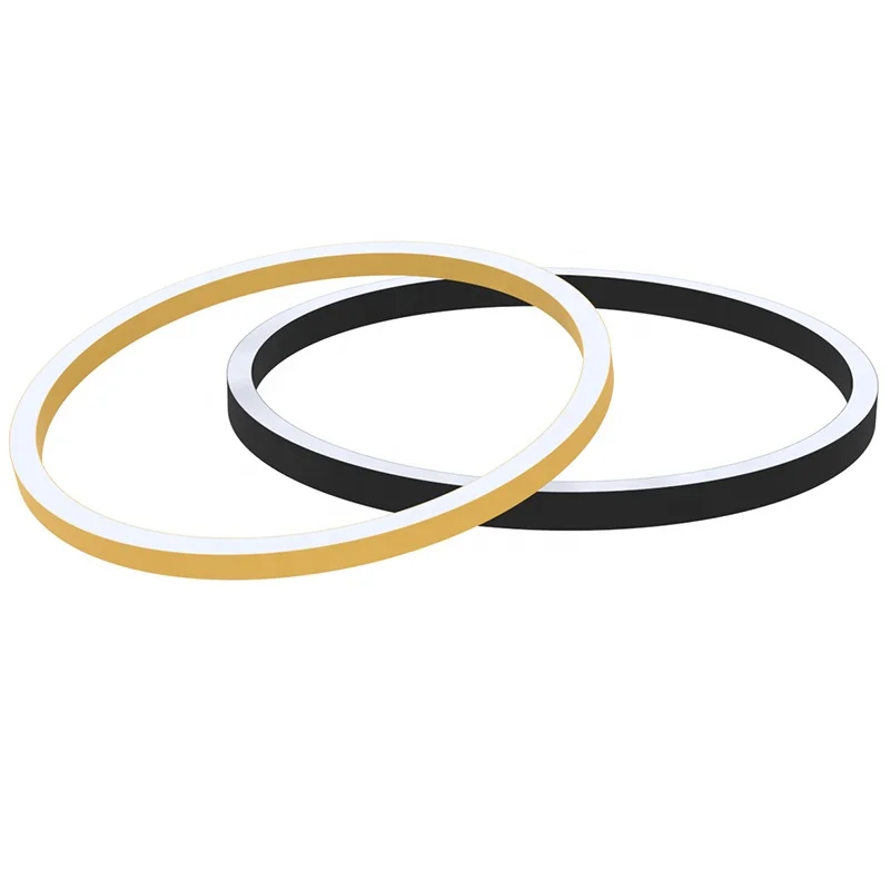 3 Ring Pendant Light Wholesale Modern Led Circular Chandelier Lighting 2-Ring For Classy Hotel Hall