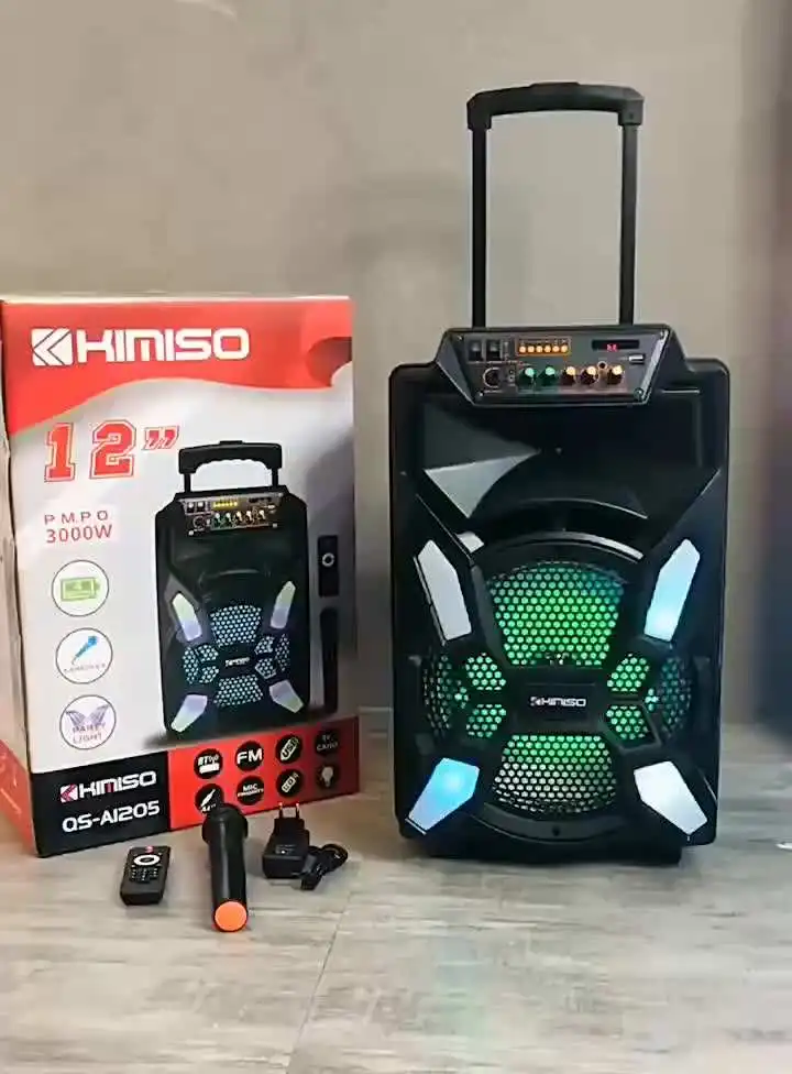 Wireless Dj Big 12 Inch Outdoor Speakers With Stand Kimiso Portable ...