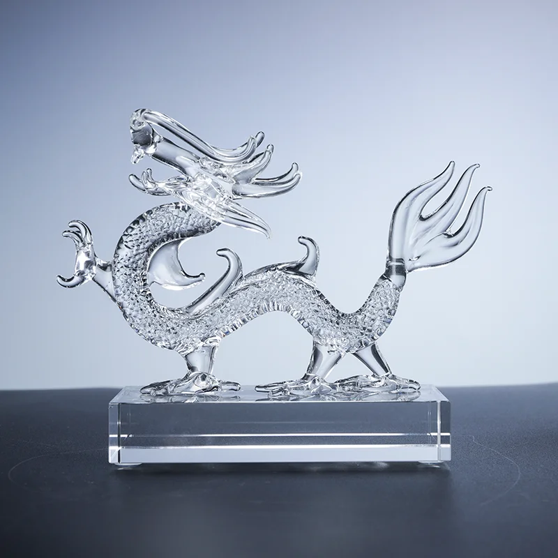 Factory custom crystal dragon decoration supplier