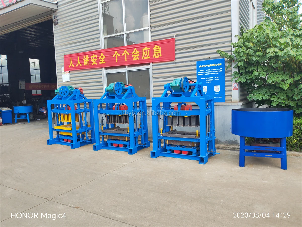 QTJ4-40 Deodorant Block Machine Electric Motor 6x8x18 Concrete Solid Block Machine Angola Price