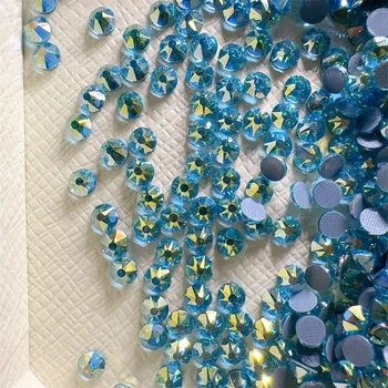 Wholesale 1440pcs Aquamarine AB Rhinestones SS20 (4.6-4.8mm) Flat Back Style 2088 for Nail Art & DIY Crafting