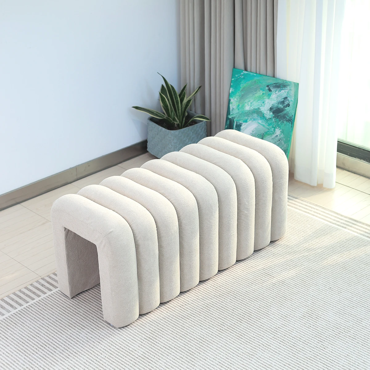 New Design Ottoman Bench Modern Stool Foot Stools Cube Ottoman Stool