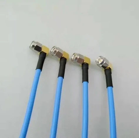 SMA Right Angle Connector Semi-Flexible RG141 Cable Assembly