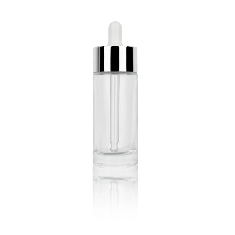 30ml dropper glass cosmetic bottles makeup packaging empty serum container support custom